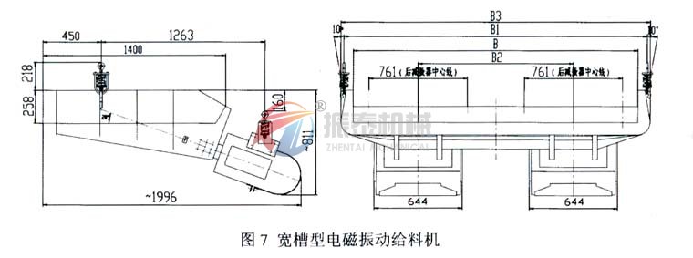 電磁振動(dòng)給料機(jī)外形尺寸